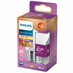 Philips Kerte & Luster LED pære 40W E27 varmt skær