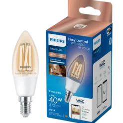Philips Smart WiZ white LED pære E14 4,9W kerte klar