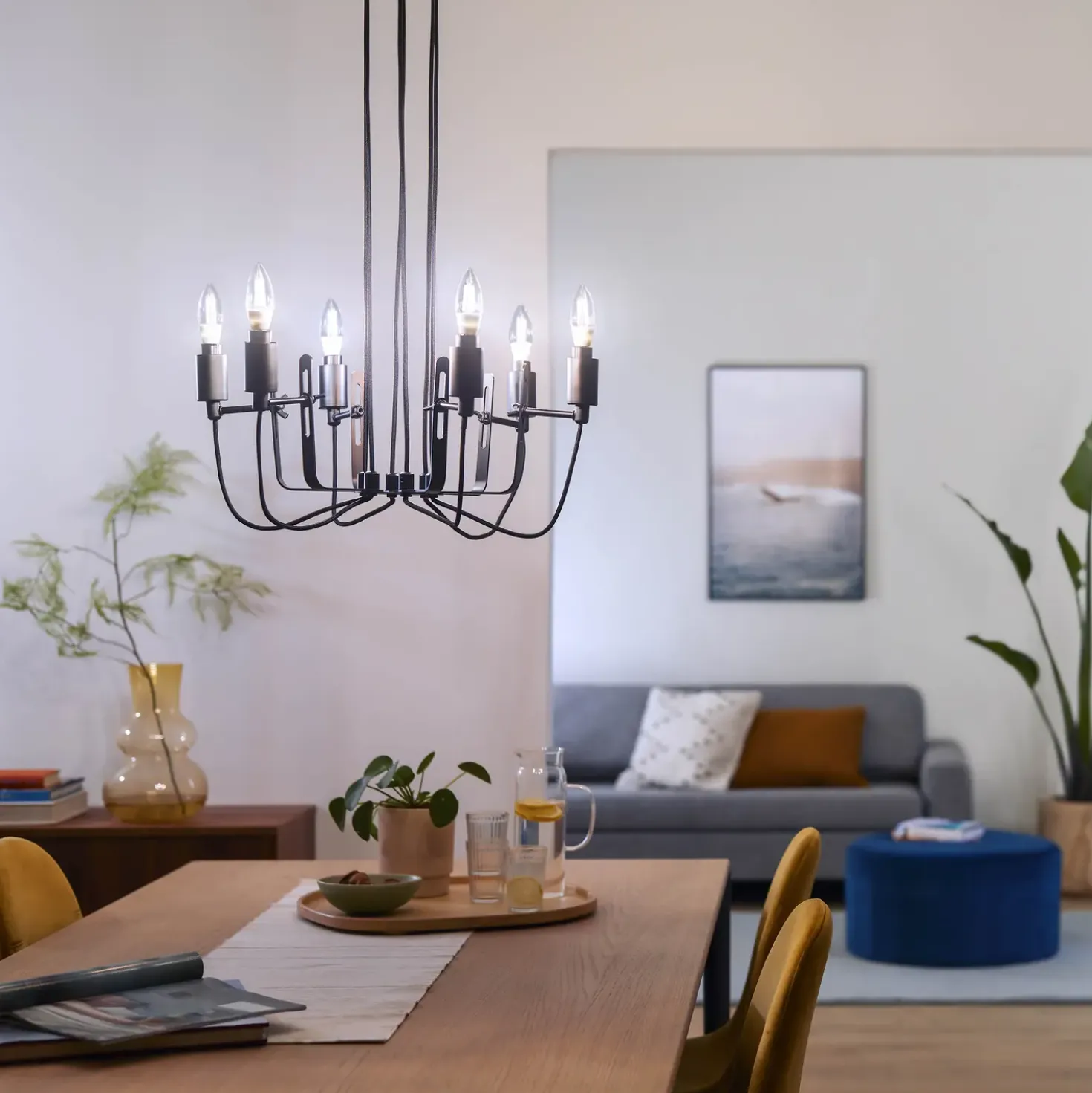 Philips Smart WiZ white LED pære E14 4,9W kerte klar