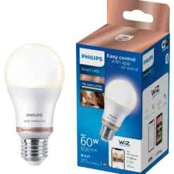 Philips Smart WiZ white LED pære E27 8,5W standard mat
