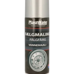 Plasti-kote fælgmaling metallic sølv 400 ml