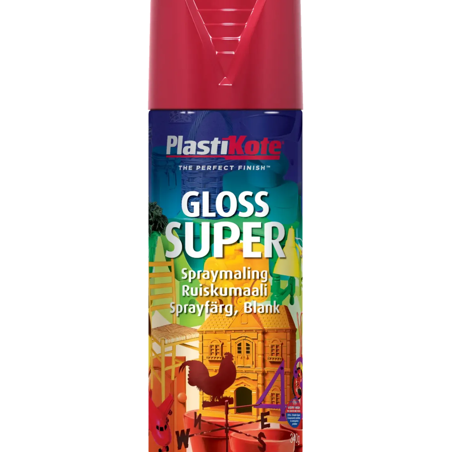 Plasti-Kote PK super signal rød 400 ml