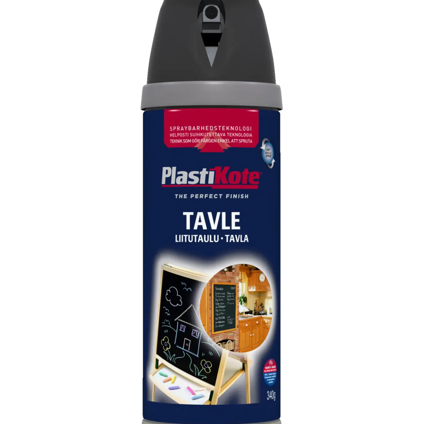 Plasti-Kote tavle lak sort 400 ml