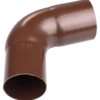Plastmo bøjning 75° 90 mm brun