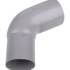 Plastmo bøjning 90 mm, 75° grå