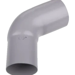 Plastmo bøjning 90 mm, 75° grå