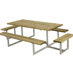 Plus Basic bord/bænkesæt med 2 påbygninger 260 cm trykimp
