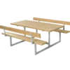 Plus Basic Bord/Bænkesæt m/2 ryglæn 177 cm ThermoWood®