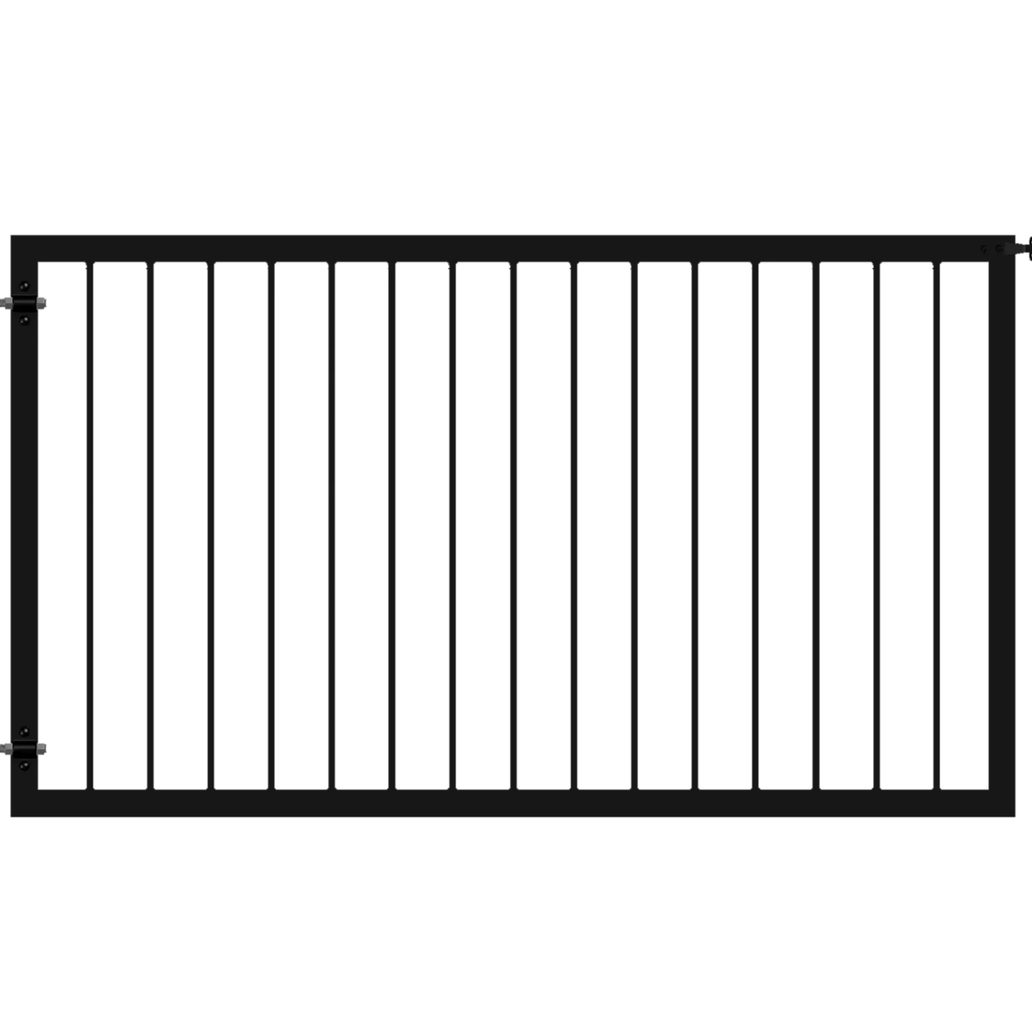 Plus Basic bred låge 150x85 cm sort