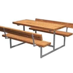 PLUS Basic Junior bord/bænkesæt m/2 ryglæn 118 cm ThermoWood®