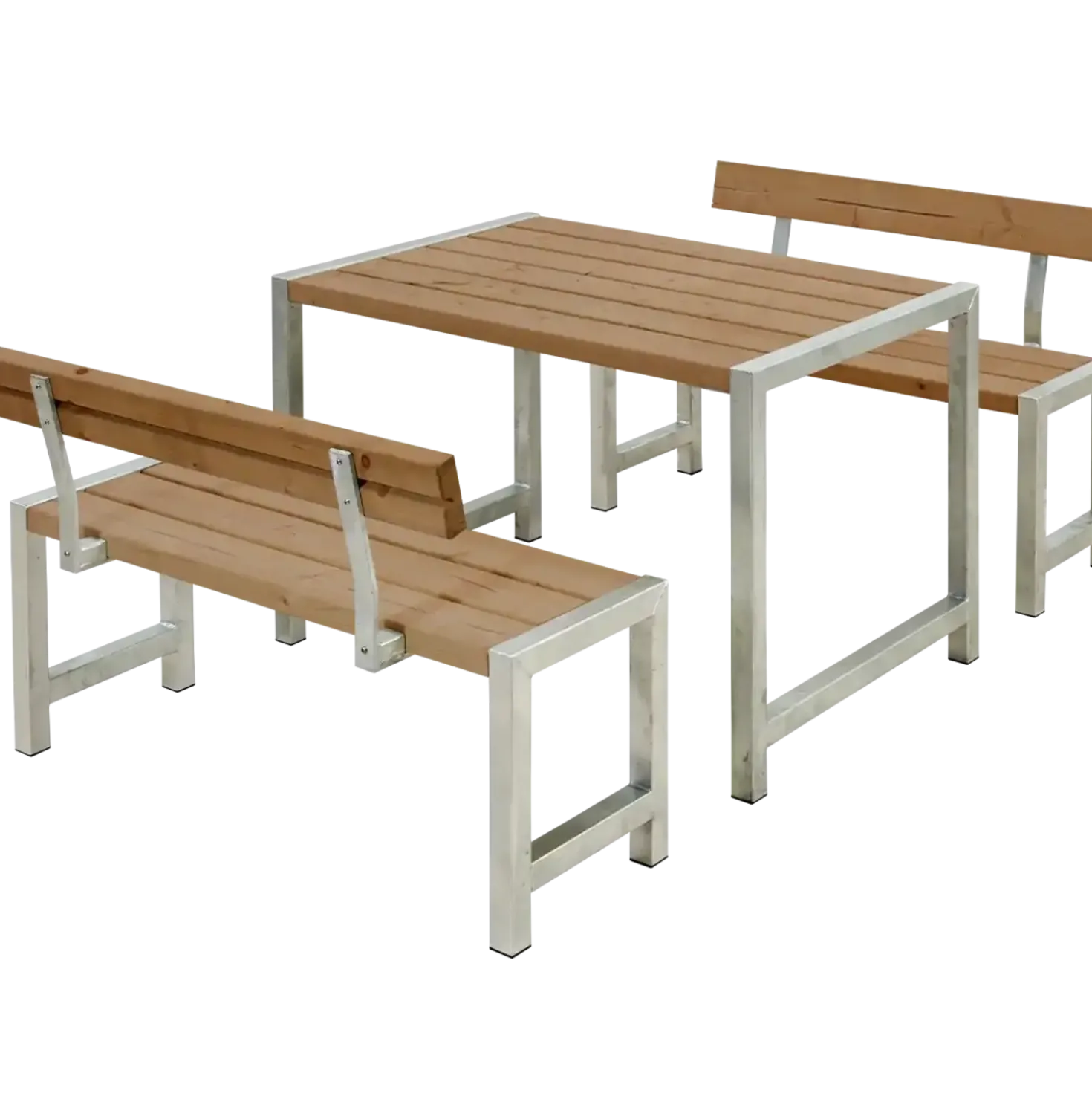PLUS Café plankesæt m/2 ryglæn 127 cm ThermoWood®