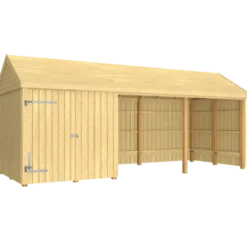 Plus Classic Multi Havehus 14,5 m² 3 moduler m/enkeltdør og åben front
