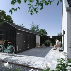 Plus Classic Multi Havehus 14,5 m² 3 moduler m/dobbeltdør og åben/lukket front