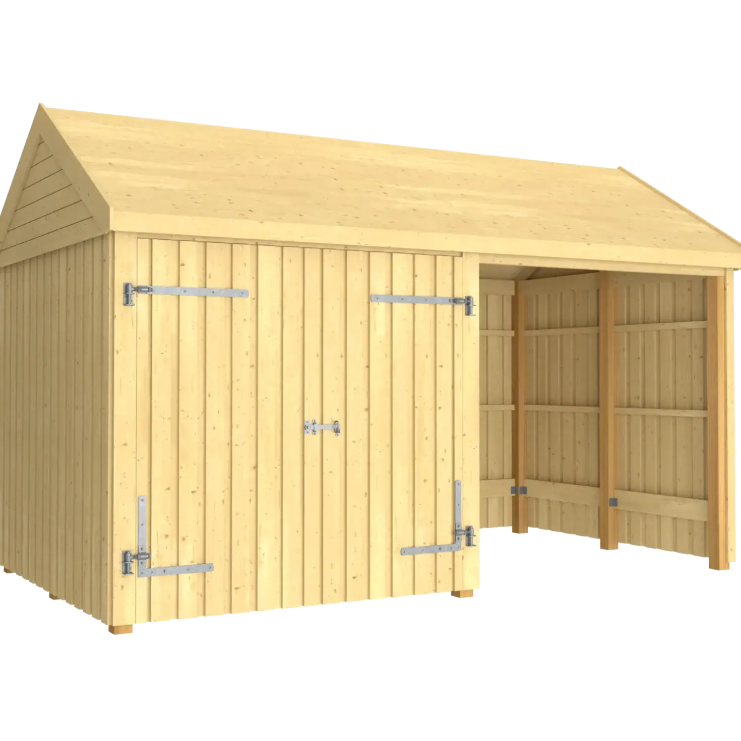 Plus Classic Multi Havehus 10 m² 2 moduler m/dobbeltdør og åben front