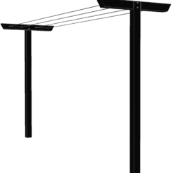 Plus classic tørrestativ 90x185x400 cm sort