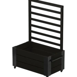 Plus Cubic Blomsterkasse m/espalier og hjul 130 cm