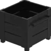 PLUS Cubic blomsterkasse m/fødder 46×50×42 cm sort