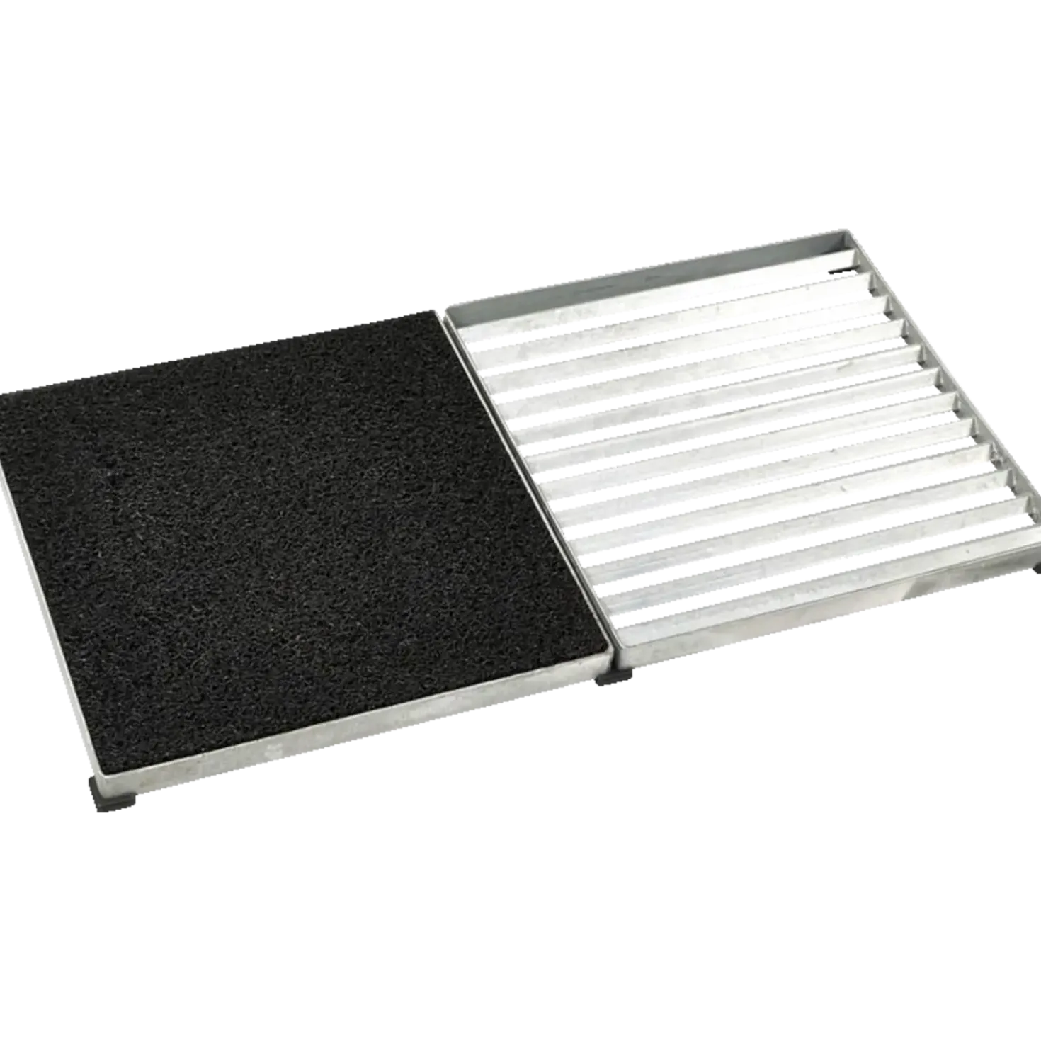 Plus Cubic rist sort 2 stk - 40x40x3,5 cm