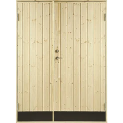 Plus dobbeltudhusdør panel inkl. karm HU 1278x187,8mm