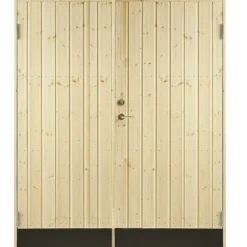 Plus dobbeltudhusdør panel inkl. karm HU 127,8x197,8 cm