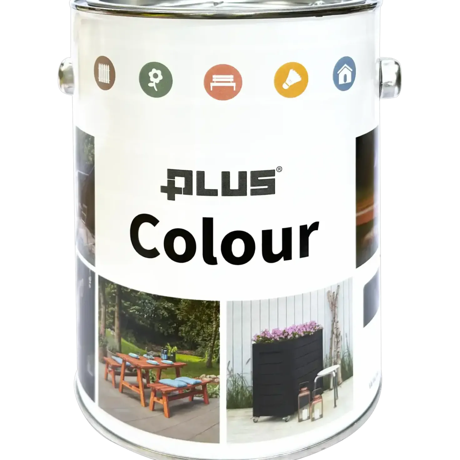 PLUS lasurfarve Hvid 2½ ltr.