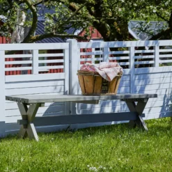 Plus Nostalgi Plankebænk 177 cm gråbrun