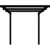 Plus pergola dobbelt forlængermodul sort