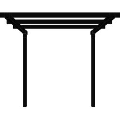 Plus pergola dobbelt forlængermodul sort