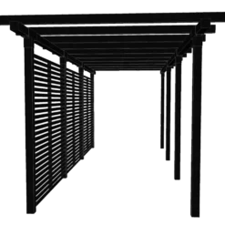 Plus Pergola dobbelt 3 moduler m/Tokyo hegn sort