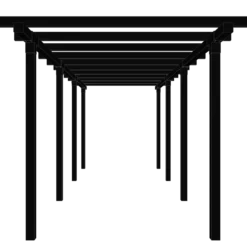 Plus pergola dobbelt 3 moduler sort