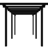 Plus pergola dobbelt 2 moduler sort