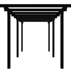 Plus pergola dobbelt 2 moduler sort