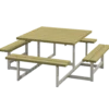 Plus Picnic bord/bænkesæt 200 cm trykimpr