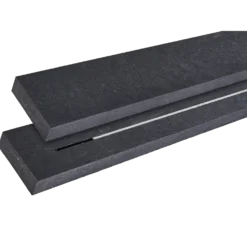 PLUS Picnic Bord/Bænkesæt m/4 ryglæn 224 cm RePlast Sort