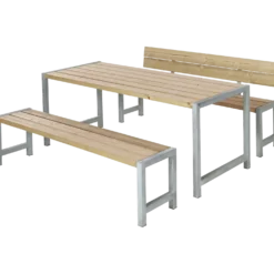 Plus Plankesæt m/1 ryglæn 186 cm ThermoWood®