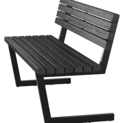 PLUS Relax bænk 150 cm sort