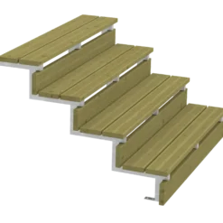 Plus Terrassetrappe 4 trin 71x104 cm 34,2° 120 cm