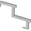 Plus 34,2° Trappevange 2 trin m/beslag Trindybde 28 cm
