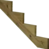Plus trappevange 546233 4 trin trykimp. træ