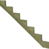Plus trappevange 7 trin trykimp. træ