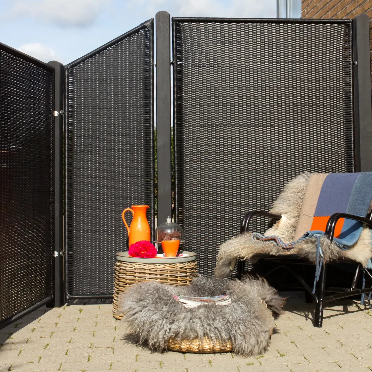 Plus Trend skråelement 55×140/110 cm sort