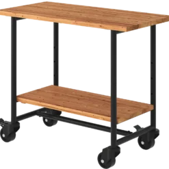 PLUS Urban Picnic plante/grillbord m/1 hylde – ThermoWood®/sort stel