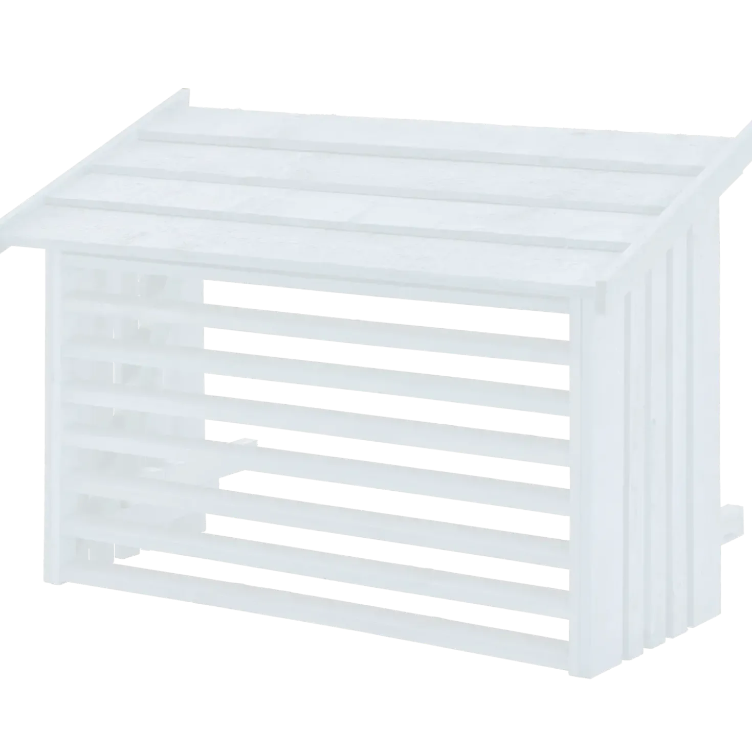 Plus varmepumpeskjuler hvid 116x56x78 cm