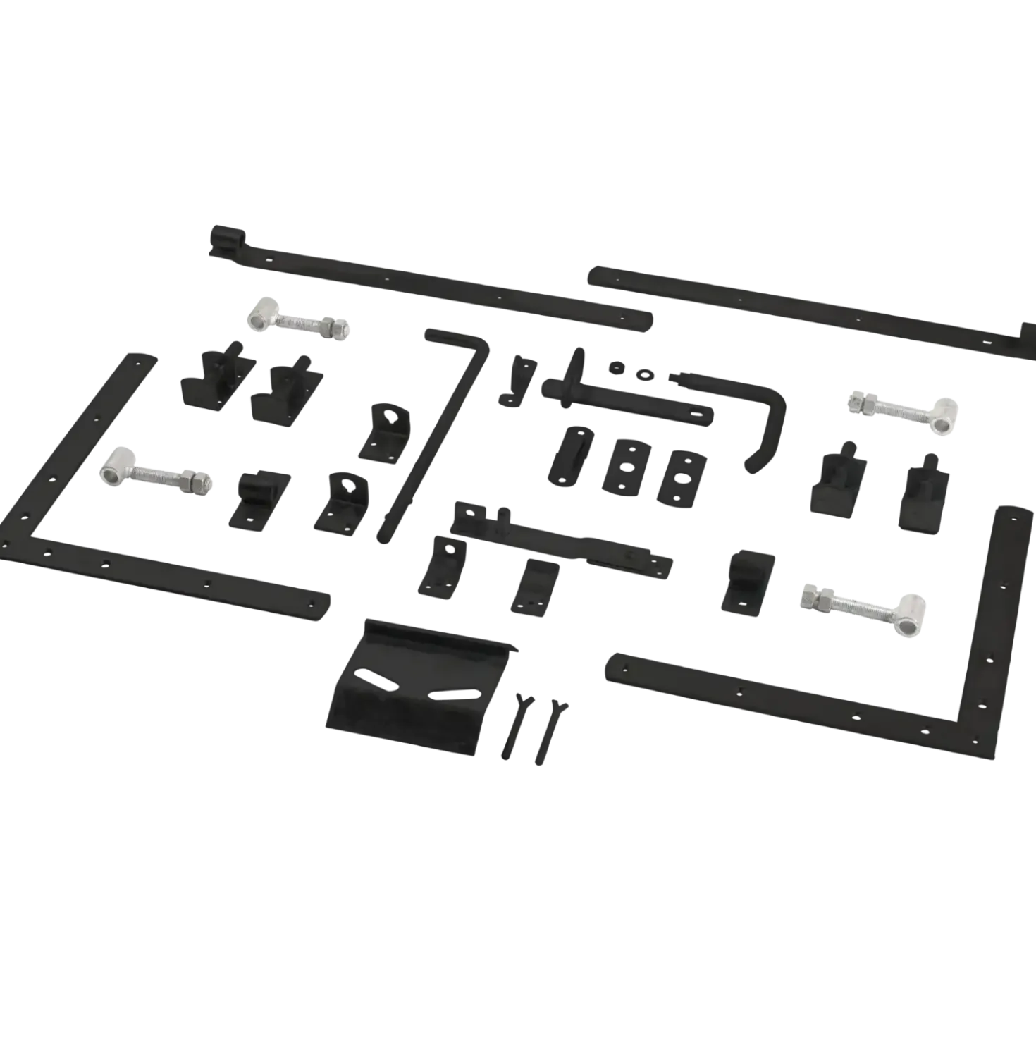 PLUS Vinesse dobbeltlåge 300×98 cm sort inkl. sort beslag