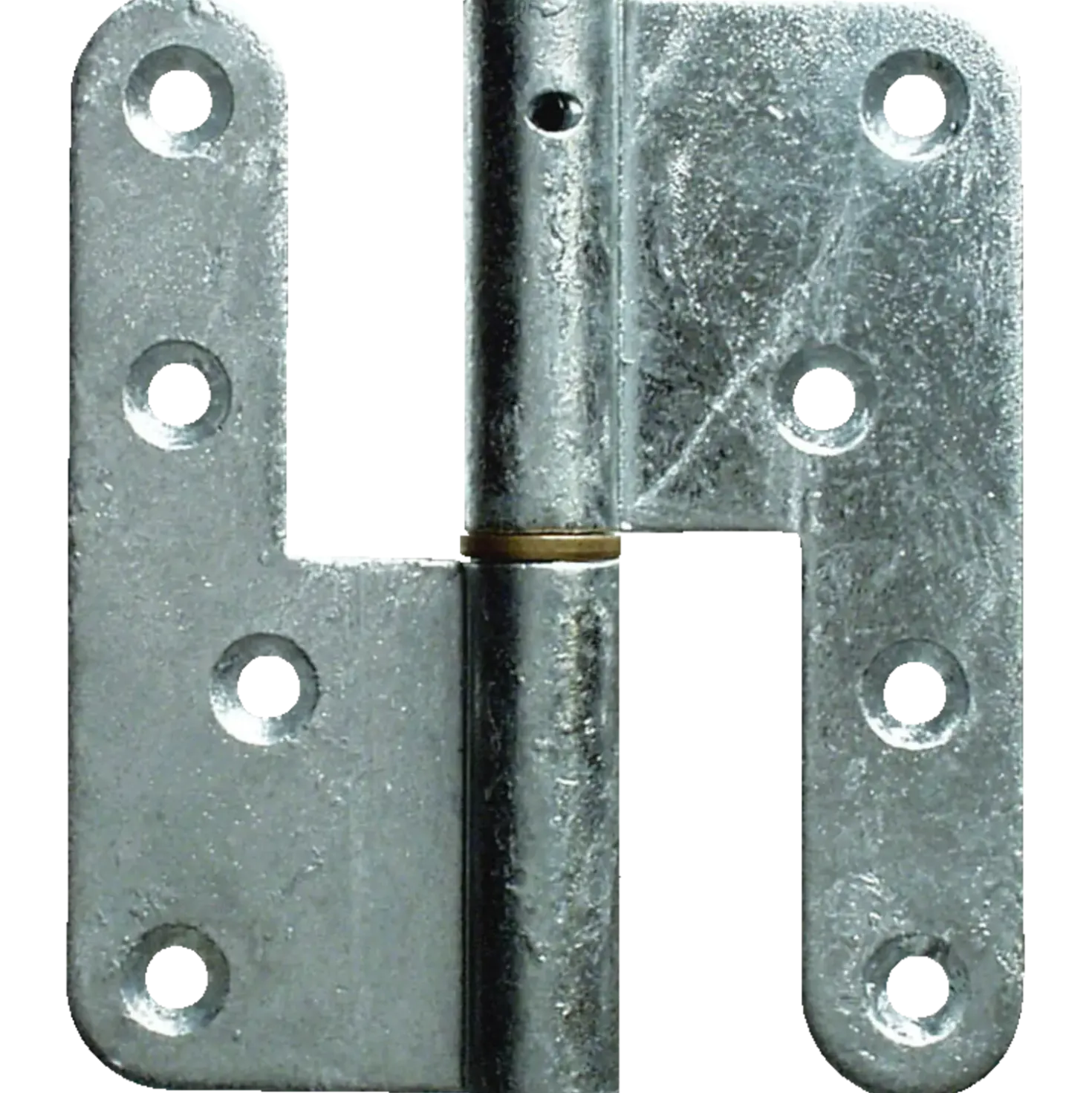 PN dørhængsel højre runde hjørner 123x45 mm varmforz.