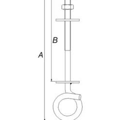 PN gyngekrog, 210 x 10 mm
