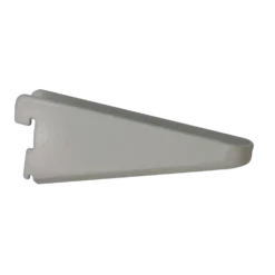 PN hyldeknægt til vægskinne 120 mm hvid