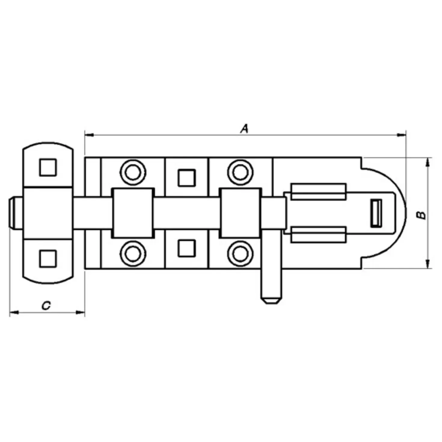 PN skudrigle 155 mm. elforzinket