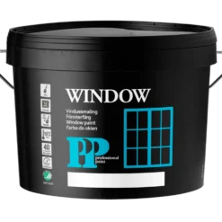 PP Træbeskyttelse / vinduesmaling 3 L Sort