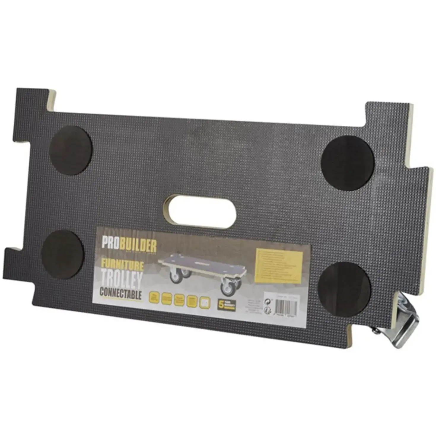 Probuilder møbelhund 400 kg m/bremse - sammen-klik-bar